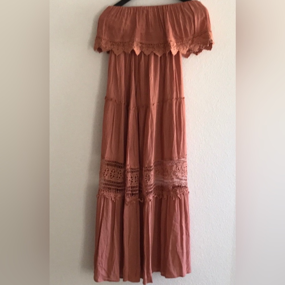 Boho Maxi Dress in Rust Forever 21